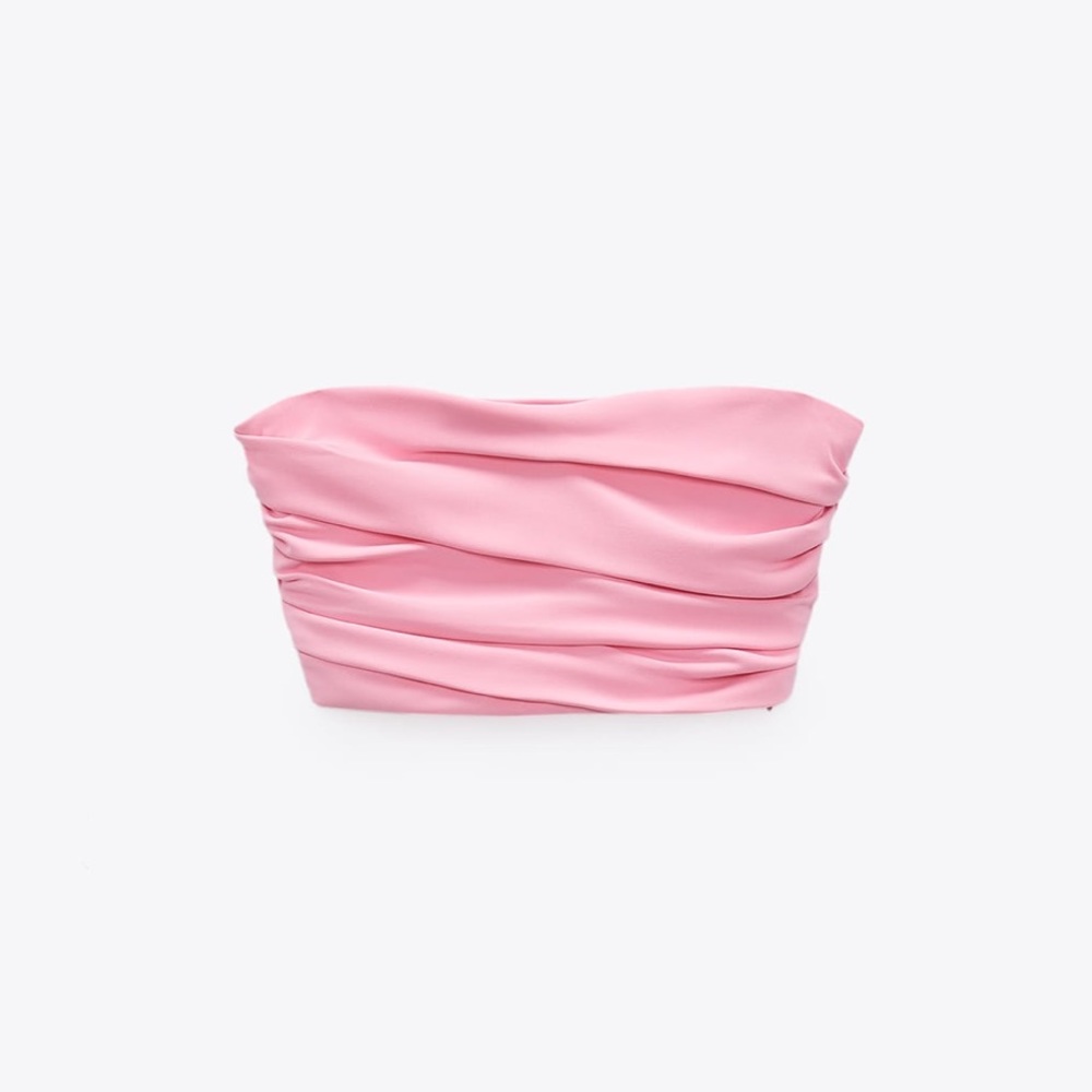 Zara - strapless crop top